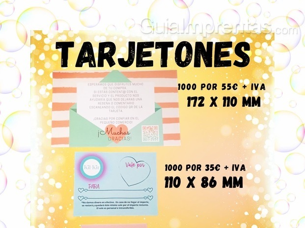 1000 tarjetones desde 35€ + iva 